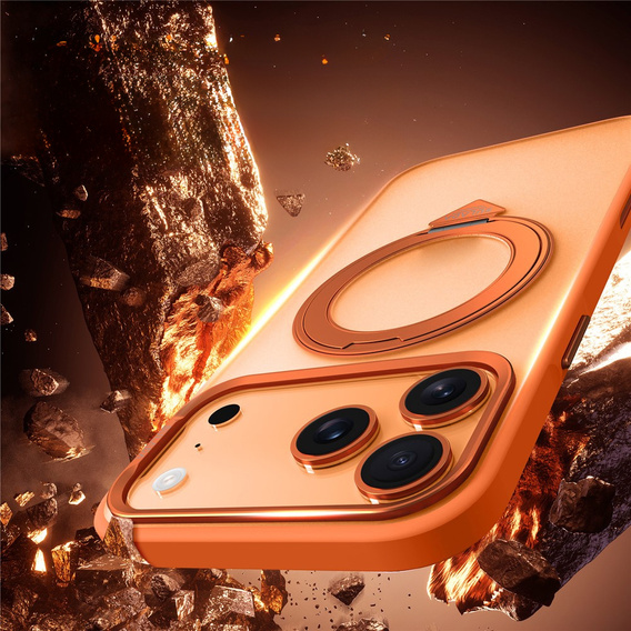 SULADA Magnetic Matte - MagSafe tok állvánnyal iPhone 17 Pro Max készülékhez