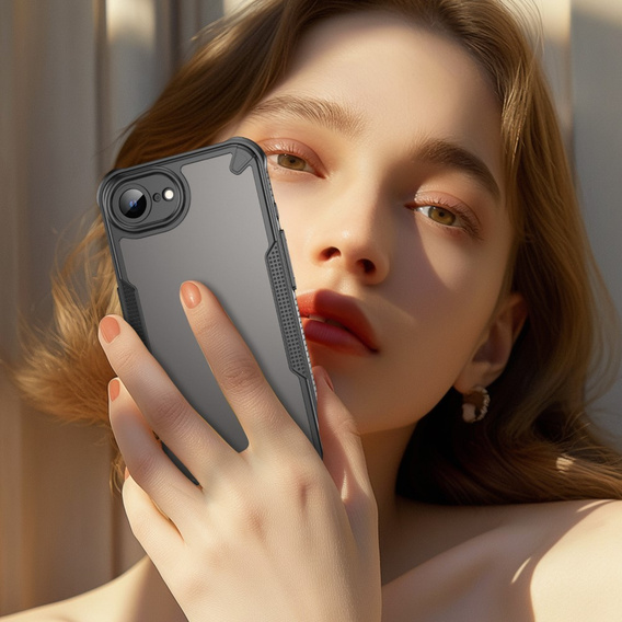 Telefontok a Iphone 16E, Armor Frosted Case, fekete