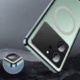 Kameravédő tok Xiaomi 13T / 13T Pro, CamShield MagSafe, átlátszó / zöld