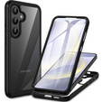 Tok Samsung Galaxy S24 készülékhez, Shockproof, fóliával, fekete