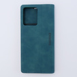 Telefontok a Xiaomi Redmi Note 12 4G, ERBORD Vintage, pénztárca patenttal, kék