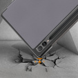 Tok Samsung Galaxy Tab S9 FE+ Plus, Smartcase tolltartóval, szürke