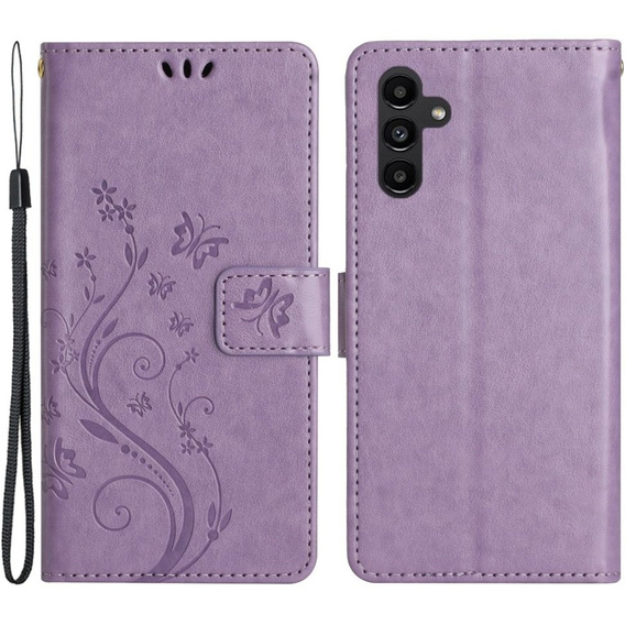 Pattintható tok a Samsung Galaxy A14 4G/5G, Mandala Flower, lila