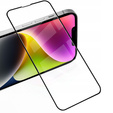 2x edzett üveg a iPhone 14, ERBORD 3D teljes képernyő