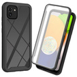 Tok Samsung Galaxy A03 készülékhez, Shockproof, fóliával, fekete