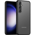 Tok Samsung Galaxy S24, Fusion Hybrid, kameravédelemmel, átlátszó / fekete