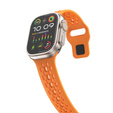 Szilikon szíj Apple Watch 1/2/3/4/4/5/6/7/8/SE/ULTRA 42/44/45/49MM órához, narancs színű