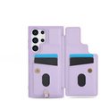Tok Samsung Galaxy S25 Ultra, Leather Flower Card Slot, lila