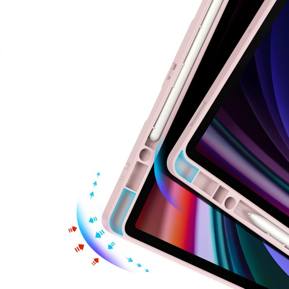 Tok Samsung Galaxy Tab S10+ Plus, Dux Ducis MAGI, rózsaszín