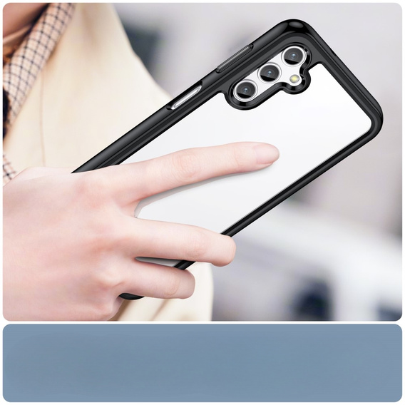 Telefontok a Samsung Galaxy A14 4G/5G, Fusion Hybrid, átlátszó / fekete