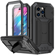 Páncélozott tok a iPhone 14 Pro, R-JUST CamShield Slide, fekete