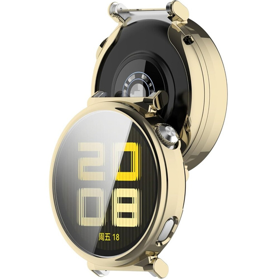 2in1 tok képernyővédővel Huawei Watch GT 5 41mm, arany