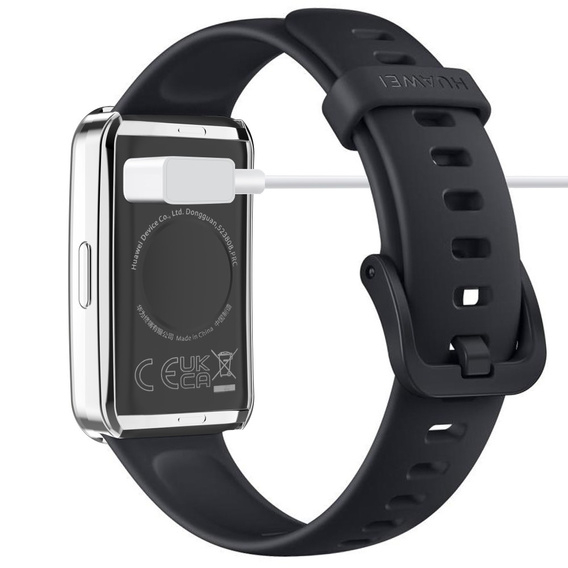 2w1 Etui z Osłoną Silikonową do Huawei Band 8, Srebrne