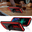Páncélozott tok a Samsung Galaxy S23 Plus, R-JUST CamShield Slide, piros