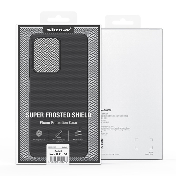NILLKIN tok Xiaomi Poco X5 Pro 5G, Super Frosted Shield Case, fekete