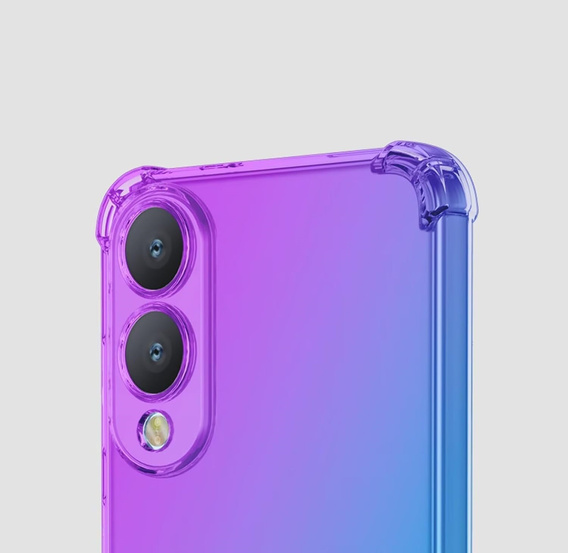 Tok Samsung Galaxy S25 Edge, Gradient Dropproof, Lila / kék