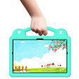 Gyermek tok Lenovo M10 X306 2 Gen / M10 Plus TB-X606 10.3 / Samsung Tab A 10.1 T510/515 / K10 X6C6, Cute Patterns, állvánnyal, zöld