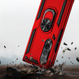 Páncélozott telefontok a Samsung Galaxy Z Fold3 5G, Nox Case Ring, piros