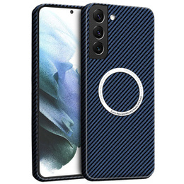 Telefontok a Samsung Galaxy S22, Magsafe Slim Carbon, kék