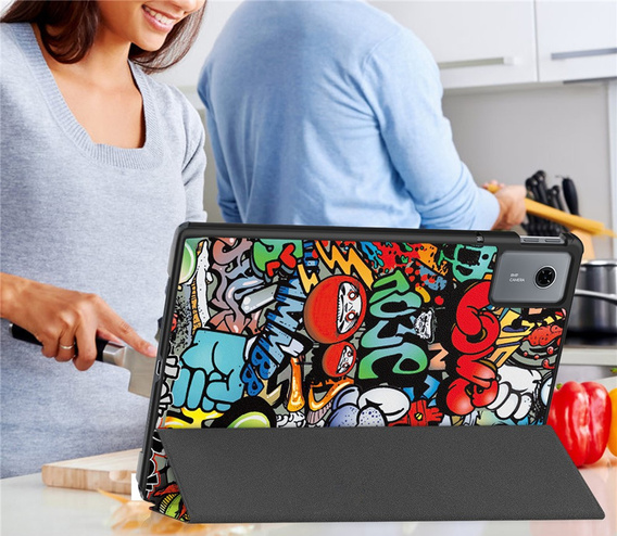 Tojás Lenovo Idea Tab 11" 2025 TB336FU TB336ZU, állvány funkcióval, Smartcase, Galaxy