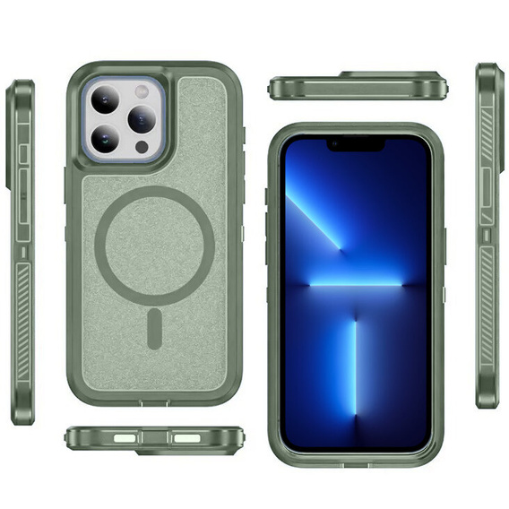 Tok kerettel iPhone 13 Pro Max készülékhez, MagSafe-hoz, zöld