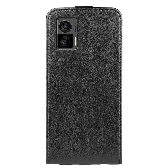 Pattintható tok a Motorola Edge 30 Neo 5G, Flip, fekete