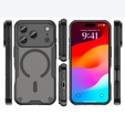 Tok iPhone 17 Pro készülékhez, MagSafe, páncélozott, fekete
