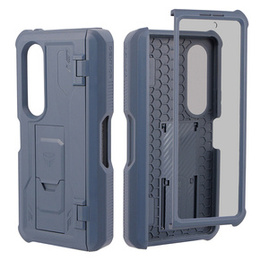 Páncélozott tok a Samsung Galaxy Z Fold 3 5G, Dexnor Full Body S-Pen Slot, sötétkék