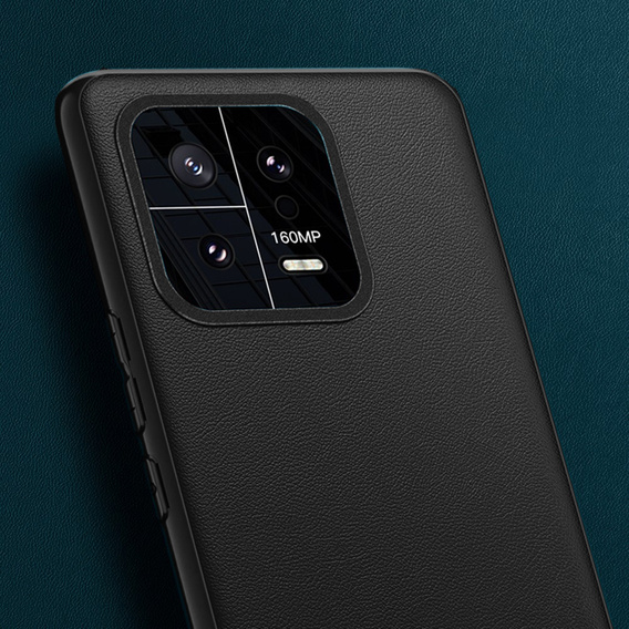 Bőr tok Xiaomi 13 Pro, leather hybrid, fekete