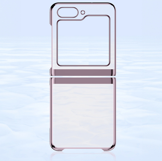 Tok Samsung Galaxy Z Flip7 FE / Z Flip6, PC Case, átlátszó / rózsaszín