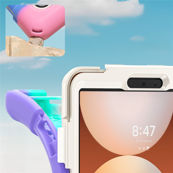 Páncélozott tok állvánnyal és vállpánttal Samsung Galaxy Tab A11 készülékhez