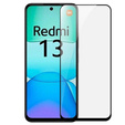 3D edzett üveg Xiaomi Redmi 13 készülékhez, fekete keret