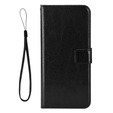Pattintható tok a Samsung Galaxy A36, Crazy Horse Wallet, fekete