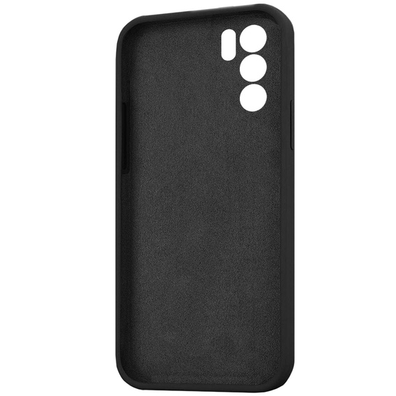 Telefontok a Oppo Reno 6 5G, Silicone Lite, fekete