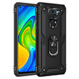 Páncélozott telefontok a Xiaomi Redmi Note 9, Nox Case Ring, fekete