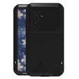 Love Mei Telefontok a Samsung Galaxy S25 Ultra, armored with glass, fekete