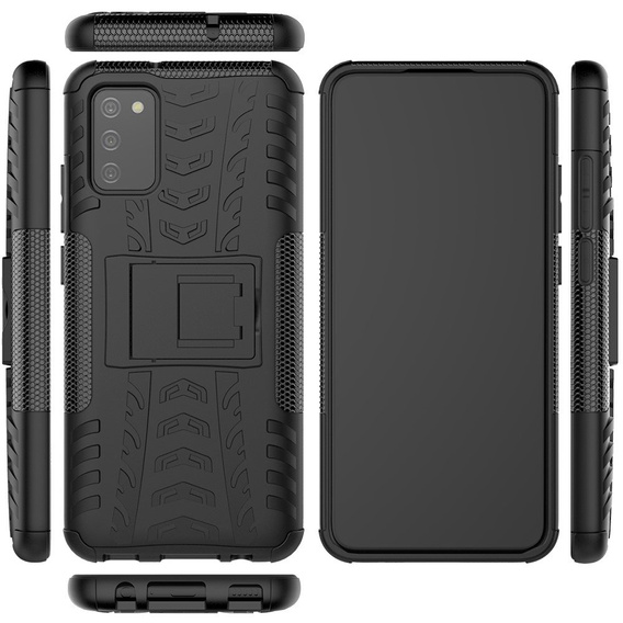 Telefontok a Samsung Galaxy A02s, Tire Armor, fekete