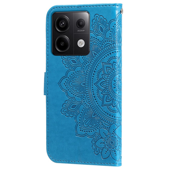 Pattintható tok a Xiaomi Redmi Note 13 Pro 5G, Mandala, kék