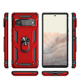 Páncélozott telefontok a Google Pixel 6 Pro, Nox Case Ring, piros