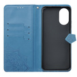 Pattintható tok a Oppo A58 4G, Mandala, kék