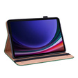 Tok Samsung Galaxy Tab S10 Lite / S10 FE / S9 FE / S9, Classic, tolltartóval, zöld