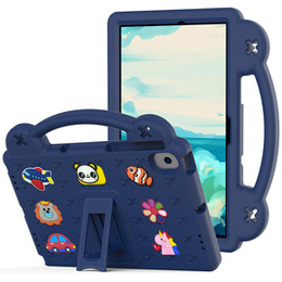 Gyermek tok Samsung Tab A8 X200 / X205, Cute Patterns, állvánnyal, sötétkék