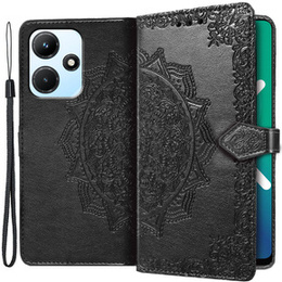 Pattintható tok a Infinix Hot 30i, Mandala, fekete