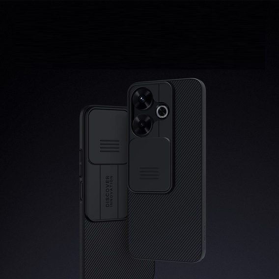 Tok Xiaomi Redmi 13, páncélozott Nillkin, CamShield Pro, fekete