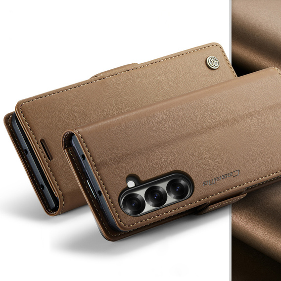 CASEME Litchi pénztárca flip tok Samsung Galaxy Z Fold7 5G számára