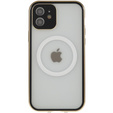 Magnetic Dual Glass MagSafe tok iPhone 12, arany