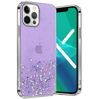 Telefontok a iPhone 13 Pro, Glittery, lila