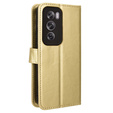 Pattintható tok a Oppo Reno 12, Crazy Horse Wallet, arany