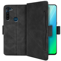 Pattintható tok a Motorola Moto G8 Power, card slot, fekete