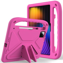 Gyermek tok Xiaomi Pad 7 / 7 Pro, fogantyúval, rózsaszín